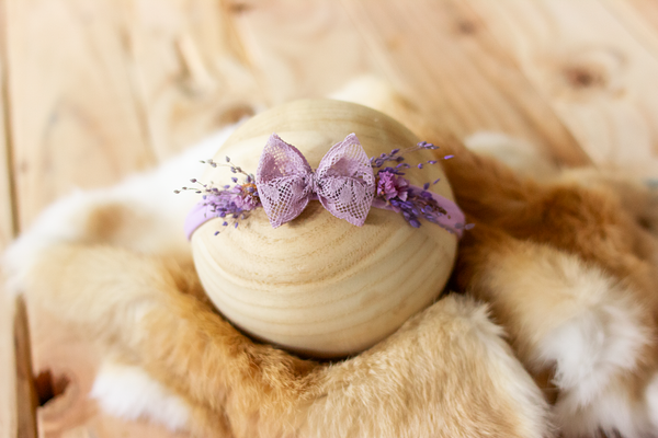 Lani bow headband | lavender